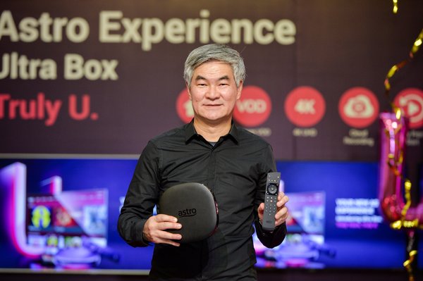 Astro’s Group CEO, Henry Tan at the launch of the Astro Ultra Box Astro’s Group CEO, Henry Tan at the launch of the Astro Ultra Box