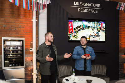 LG SIGNATURE held a screening of the Rugby World Cup final, hosted by former England rugby captain Dylan Hartley.