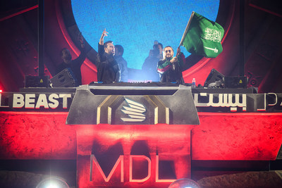 Sebastian Ingrosso and Salvatore Ganacci play a back to back set as they close the final day of MDL Beast, a three day festival in Riyadh, Saudi Arabia, bringing together the best in music, performing arts and culture. Sebastian Ingrosso and Salvatore Ganacci play a back to back set as they close the final day of MDL Beast, a three day festival in Riyadh, Saudi Arabia, bringing together the best in music, performing arts and culture.
