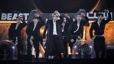 Monsta X perform during MDL Beast, a three day festival in Riyadh, Saudi Arabia, bringing together the best in music, performing arts and culture. Monsta X perform during MDL Beast, a three day festival in Riyadh, Saudi Arabia, bringing together the best in music, performing arts and culture.
