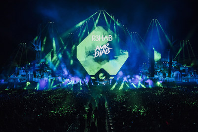 R3hab and Amr Diab during MDL Beast, a three day festival in Riyadh, Saudi Arabia, bringing together the best in music, performing arts and culture. R3hab and Amr Diab during MDL Beast, a three day festival in Riyadh, Saudi Arabia, bringing together the best in music, performing arts and culture.