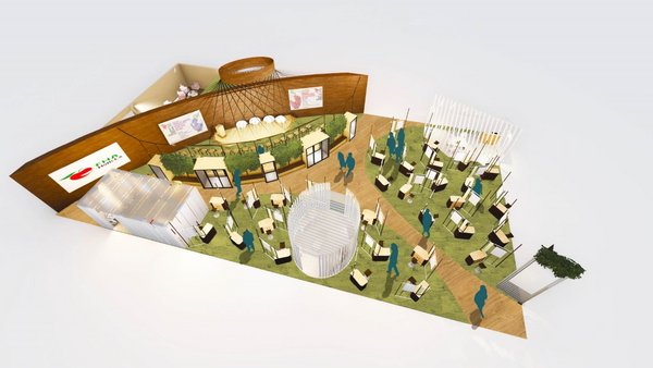 Overview of Hospitality 4.0 pavilion design