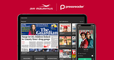 Air Mauritius continues to invest in premium products, like PressReader, to bring a world-class travel experience to the world-class destinations they serve.