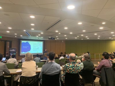 Martha Russell, Executive Director of MediaX at Stanford University, Delivered a Welcome Speech Martha Russell, Executive Director of MediaX at Stanford University, Delivered a Welcome Speech