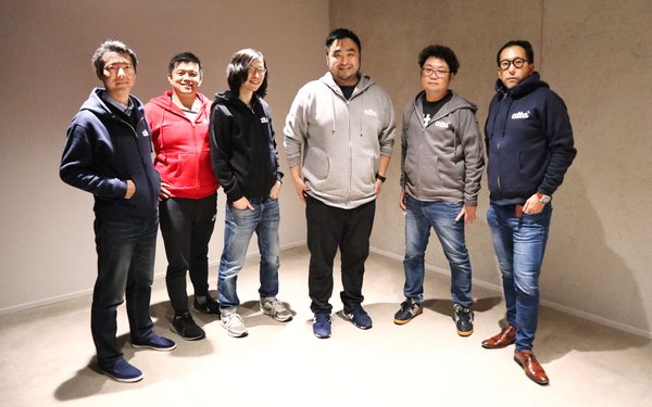 From left to right: Mr. Sugiura (Auditor), Mr. Jung (Chief Data Officer), Mr. Kanehira (Chief Technology Officer, Mr. Haruyama (CEO), Mr. Osawa (Chief Admin Officer), Mr. Miyama (External Director)