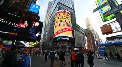 Video of Chacha issuing this year’s Chinese New Year greetings on the NASDAQ screen in New York Video of Chacha issuing this year’s Chinese New Year greetings on the NASDAQ screen in New York