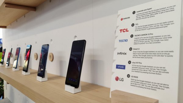 Google demonstrate smart devices with the Google Assistant Button at CES 2020