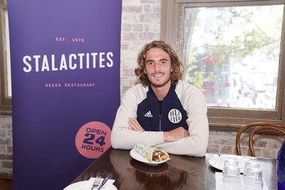Stefanos Tsitsipas at Stalactites, Melbourne Greek Restaurant