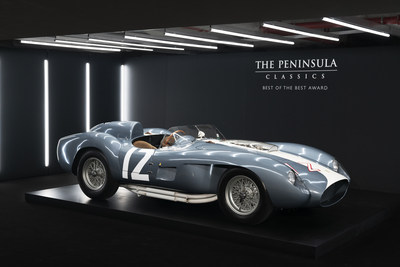 1958 Ferrari 335 S Spyder, coachwork by Scaglietti, named winner of the fifth annual The Peninsula Classics Best of The Best Award in a ceremony held at The Peninsula Paris.