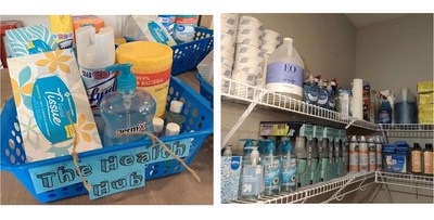 An ample supply of disinfectants and sanitizers in an Amerigo campus An ample supply of disinfectants and sanitizers in an Amerigo campus