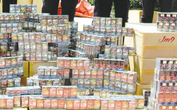 Police seized contraband cigarettes worth RM5 million