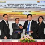 Risen Energy to provide 20MW of 500W modules to Malaysia-based Tokai Engineering, representing the world’s first order for the more powerful modules