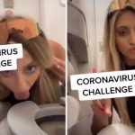 Woman licks plane toilet seat for ‘coronavirus challenge’