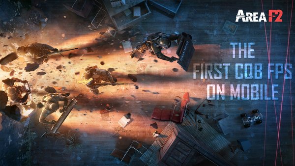 Area F2- First Close-Quarters Battle (CQB) FPS on mobile. Area F2- First Close-Quarters Battle (CQB) FPS on mobile.