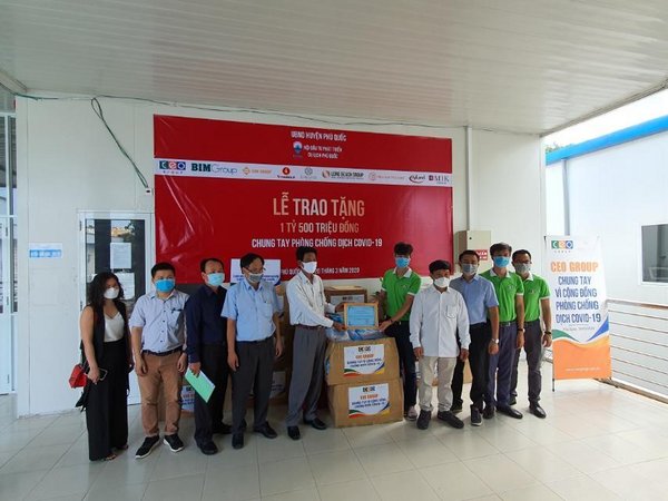 BIM Group cooperates with Phu Quoc Tourism Development Investment Association and businesses to contribute 1.5 billion VND to support the life of the islanders.