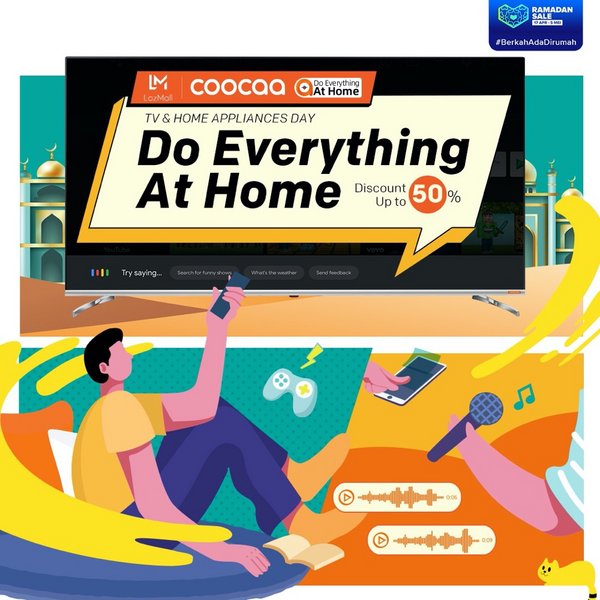 Coocaa's up to 50% discount promotion on Lazada Ramadan Sale Coocaa's up to 50% discount promotion on Lazada Ramadan Sale