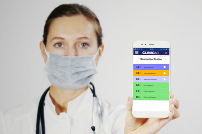 The ClinicAll Communicator App used by a nurse. (Image: Azhorov / ClinicAll)