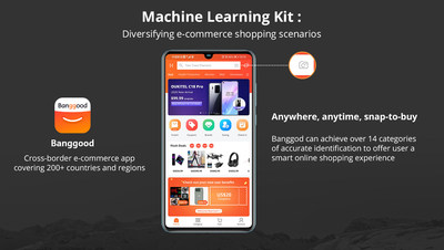 Banggood enables smart shopping with new feature added through Huawei Mobile Service (HMS) Ecosystem. Integrated the powerful, convenient image processing capabilities of Huawei’s Machine Learning (ML) Kit, Banggood users could instantly search for products with newly taken or saved photos and make purchases on their Android App.