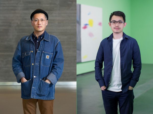 Left: Samson Young, image: Winnie Yeung @ iMAGE28, courtesy of M+, Hong Kong; right: Yang Zi, image courtesy of Yang Zi