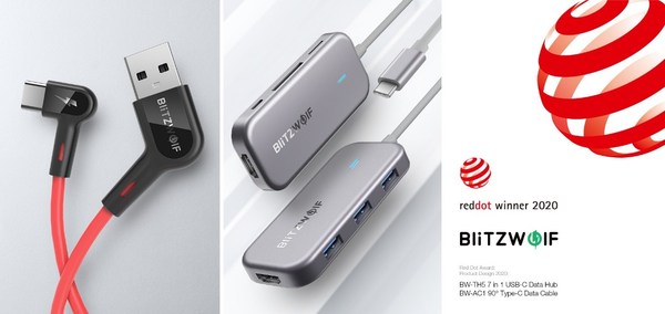 BlitzWolf’s BW-AC1 Cable and BW-TH5 Hub Win The 2020 Red Dot Design Award BlitzWolf’s BW-AC1 Cable and BW-TH5 Hub Win The 2020 Red Dot Design Award