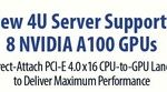 Supermicro Boosts Performance Up to 20x on Data Science, HPC and AI Workloads with Support for NVIDIA A100 PCIe GPUs on Over a Dozen Different GPU Servers