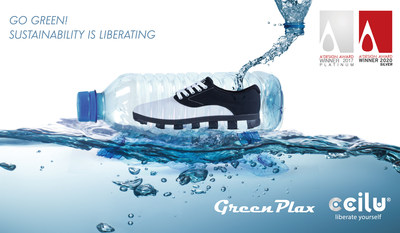 The patented GreenPlax(R) technology brings the feasibilities of building up every major component (upper, insole, and outsole) of the footwear with ocean plastics, it was just honored by A’Design Award & Competition in footwear category of the year 2020. Embodying the brand’s visions of sustainability and circular economy, through the development of the recycling/upcycling ecosystem for footwear industry.