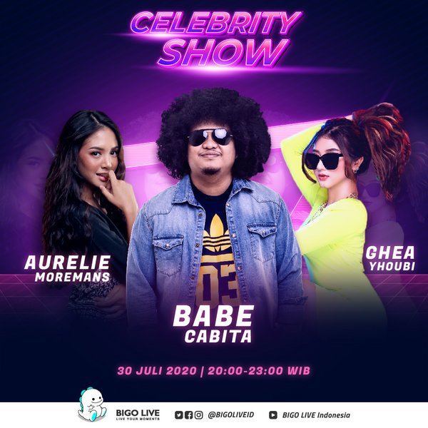 Catch Babecabiita, Aurélie Moeremans and Gheayoubi on Bigo Live this 30 July