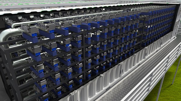 Rendering of the ReCarbon Plasma Carbon Conversion Unit. Rendering of the ReCarbon Plasma Carbon Conversion Unit.