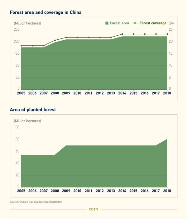 Forest data in China