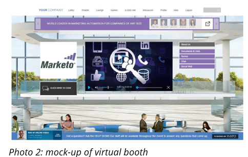 mock-up of virtual booth mock-up of virtual booth