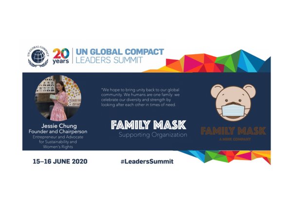 Family Mask Supports UNGC Leaders’ Summit 2020 Family Mask Supports UNGC Leaders’ Summit 2020