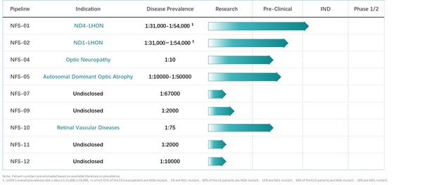 Neurophth R & D Pipeline (Source: company business plan deck) Neurophth R & D Pipeline (Source: company business plan deck)