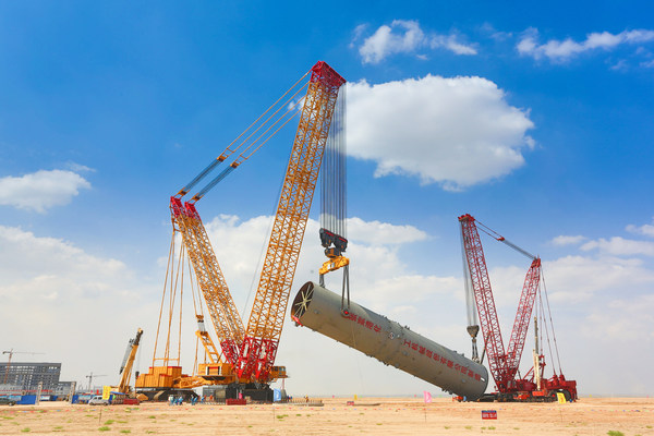 XCMG and Sinopec Co-developed XGC 88000 Working on One of Ningxia Coal Industry Sites.