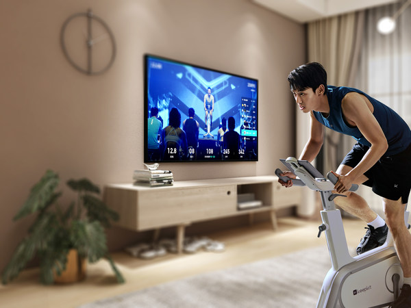 Users can see the changes in their body data when participate in the Keep cycling live class Users can see the changes in their body data when participate in the Keep cycling live class