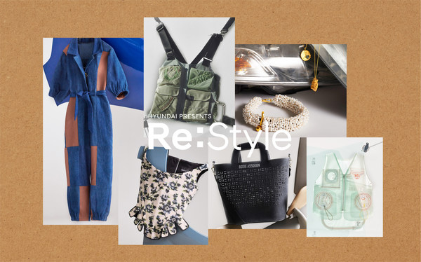 Hyundai Restyle 2020, Upcycling fashion collection from discarded car materials Hyundai Restyle 2020, Upcycling fashion collection from discarded car materials