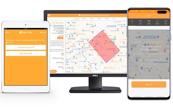 SignOnSite platform on all devices SignOnSite platform on all devices