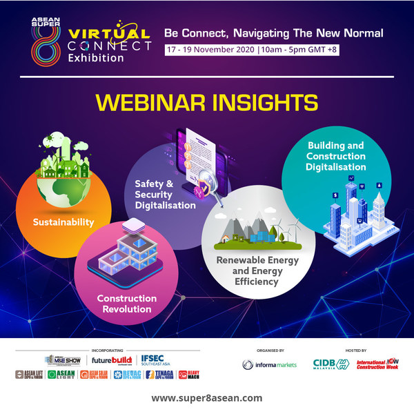 Valuable insights will be shared throughout the three-day event including on building and construction digitalisation, renewable energy and energy efficiency, safety and security digitalisation, sustainability and many more