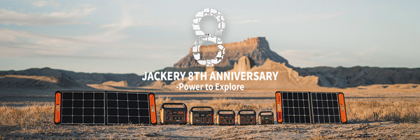 Jackery Celebrates the 8th Anniversary and Announces a Sale on All Jackery Solar Generators Jackery Celebrates the 8th Anniversary and Announces a Sale on All Jackery Solar Generators