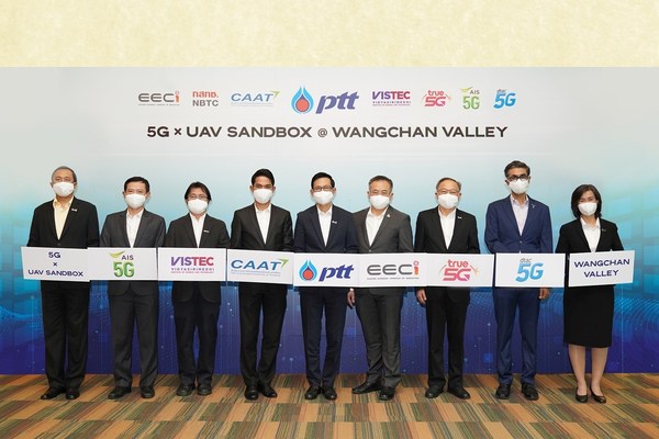 PTT Team Up with Partners to Launch 5G x UAV SANDBOX to Unlock Thailand’s First Restriction-free Drone Testing Area at Wangchan Valley PTT Team Up with Partners to Launch 5G x UAV SANDBOX to Unlock Thailand’s First Restriction-free Drone Testing Area at Wangchan Valley