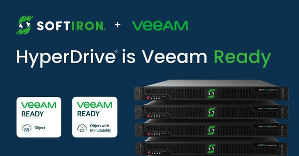 SoftIron’s Open Source-Based HyperDrive® Storage Solution is Verified Veeam Ready for Object and Object with Immutability SoftIron’s Open Source-Based HyperDrive® Storage Solution is Verified Veeam Ready for Object and Object with Immutability