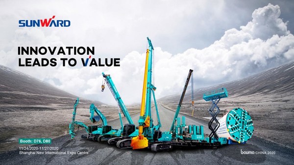 Sunward to Showcase&nbsp;38 Equipment at bauma CHINA 2020