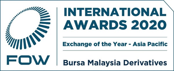 Bursa Malaysia Derivatives wins Exchange of the Year - Asia Pacific Award 2020 Bursa Malaysia Derivatives wins Exchange of the Year - Asia Pacific Award 2020