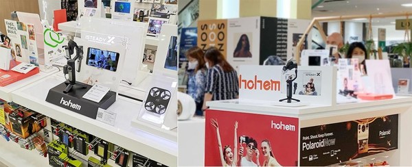 Hohem Gimbal Display in Store Hohem Gimbal Display in Store