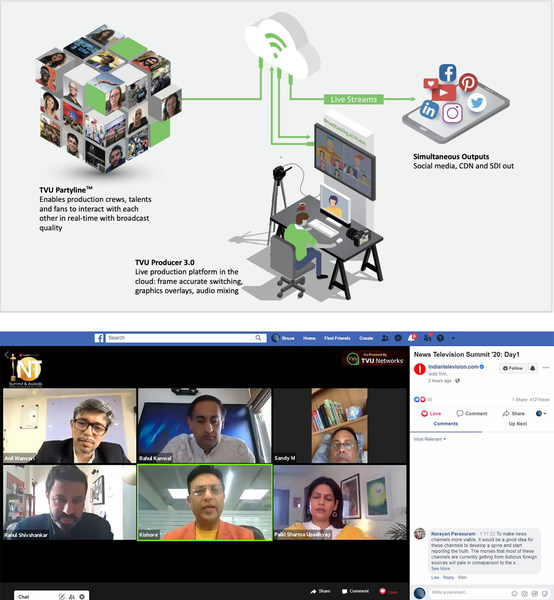 The guest speakers used the TVU Anywhere mobile app or TVU Partyline browser link to participate in the session via their smartphone or laptop.