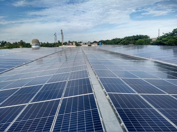 Solar PV system integrated into a carport at Renault Nissan Automotive India, developed, built and operated by Total Solar DG. Solar PV system integrated into a carport at Renault Nissan Automotive India, developed, built and operated by Total Solar DG.