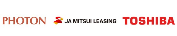 PHOTON, JA Mitsui Leasing, and Toshiba Logos