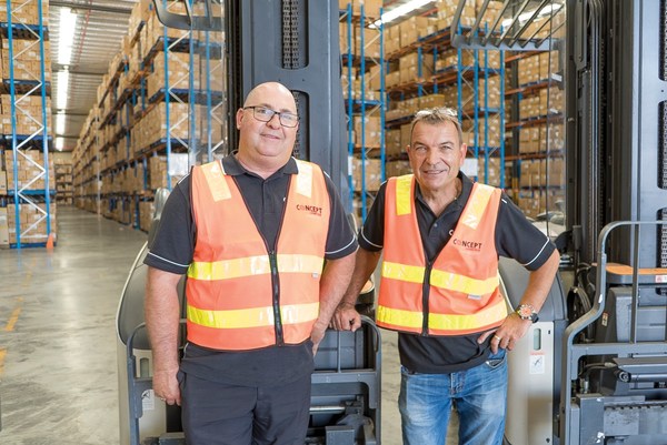 Crown Rental Express Service helps Concept Logistics lift higher by improving efficiency and responding quickly to market demands.