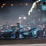 Diriyah E-Prix underway as the first all-electric Formula E night race lights up the skies of Saudi Arabia