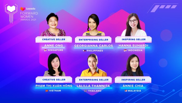 Lazada Forward Women Awards 2021 Awards Recipients