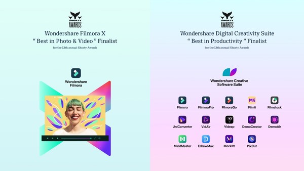 Wondershare Selected as Finalist For “Best in Photo & Video” and “Best in Productivity” In the 13th Annual Shorty Awards Wondershare Selected as Finalist For “Best in Photo & Video” and “Best in Productivity” In the 13th Annual Shorty Awards